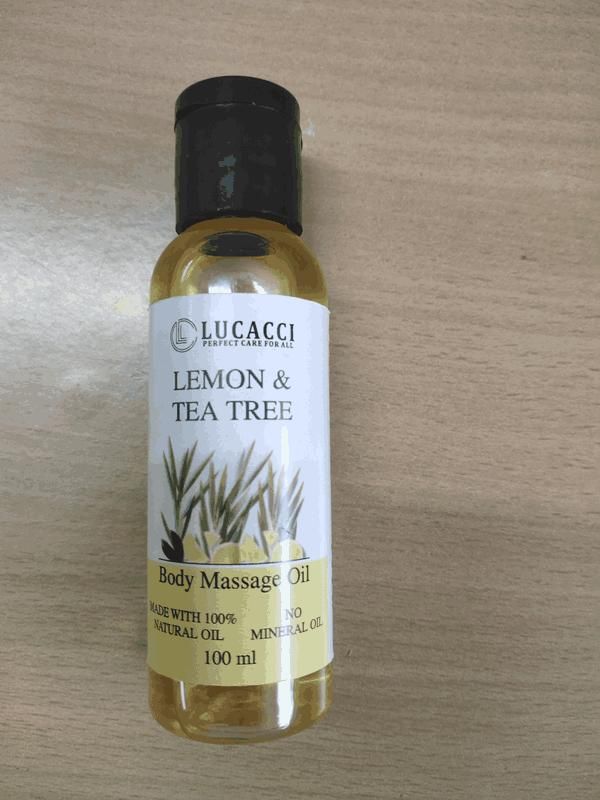 Lucacci Lemon & Tea Tree Body Massage Oil