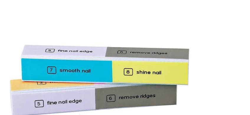 Nail Files for Natural and Acrylic Nails (Multicolour)