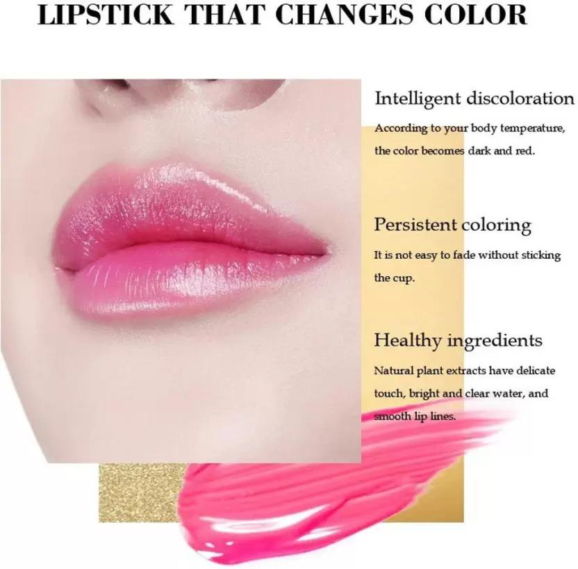 MYEONG Gold Glitter Colour Change Gel Lipstick