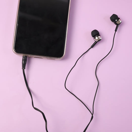 Wired Stereo Earphones With 3.5mm Jack (1 Pc 1.2m Cable)
