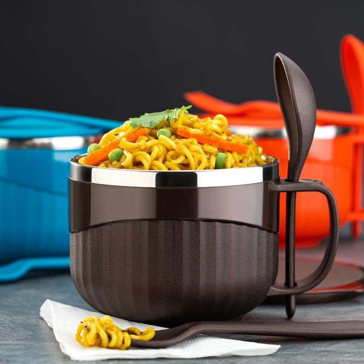 Home Chef Tangy Twist Insulated Lunch Bowl (Approx 650ml  1 Pc)