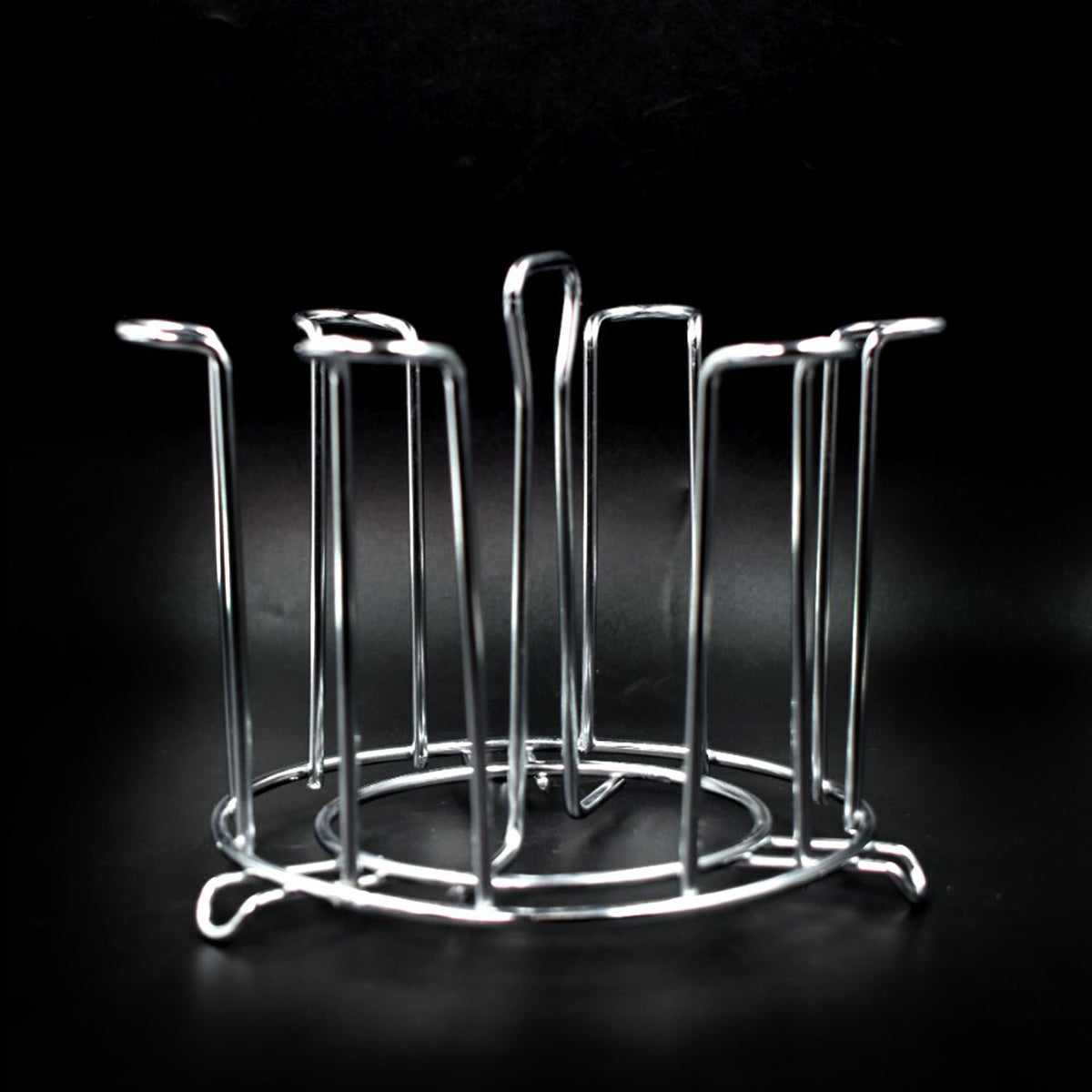 2741 Ss Round Glass Stand Used For Holding Sensitive Glasses And All Present In All Kinds Of Kitchens Of Official And Household Places Etc.