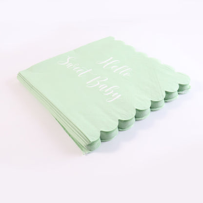 Hello Sweet Baby Party Paper Napkins (31 X 31 Cm  24 Pc)
