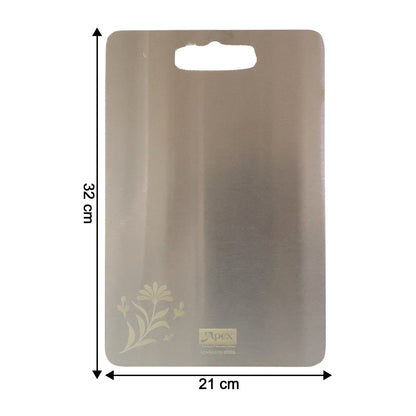 Apex Stainless Steel Multipurpose Small Chopping Cutting Board (210x320mm  1 Pc)