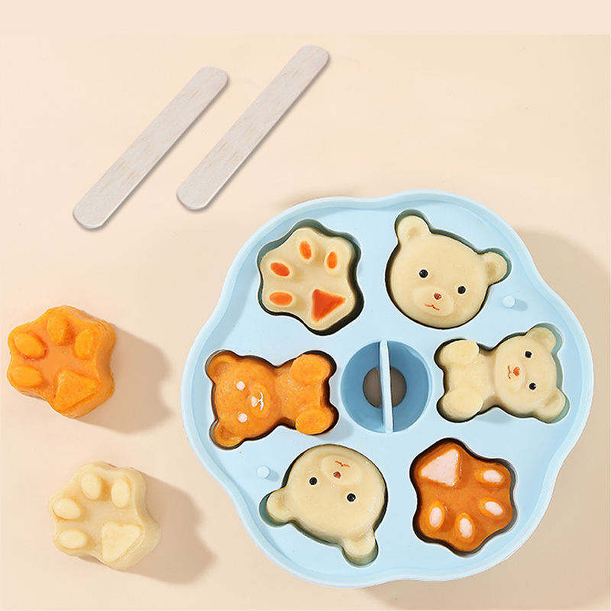 Premium Food-grade Silicone Kids Cartoon Shape Chocolate Jelly  Candy Mold (1 Pc)
