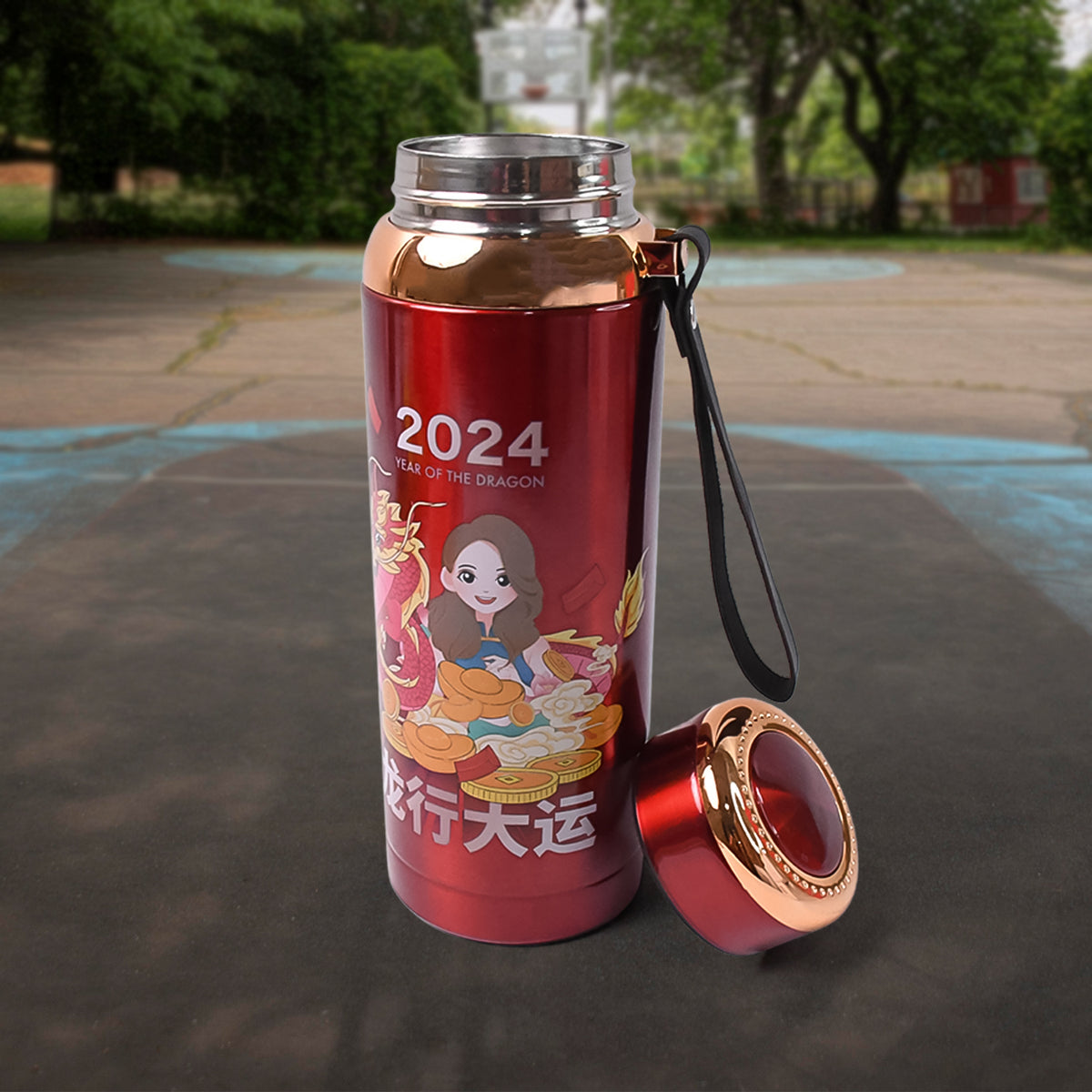 Printed Vacuum Insulated Water Bottle (1pc  800 Ml)