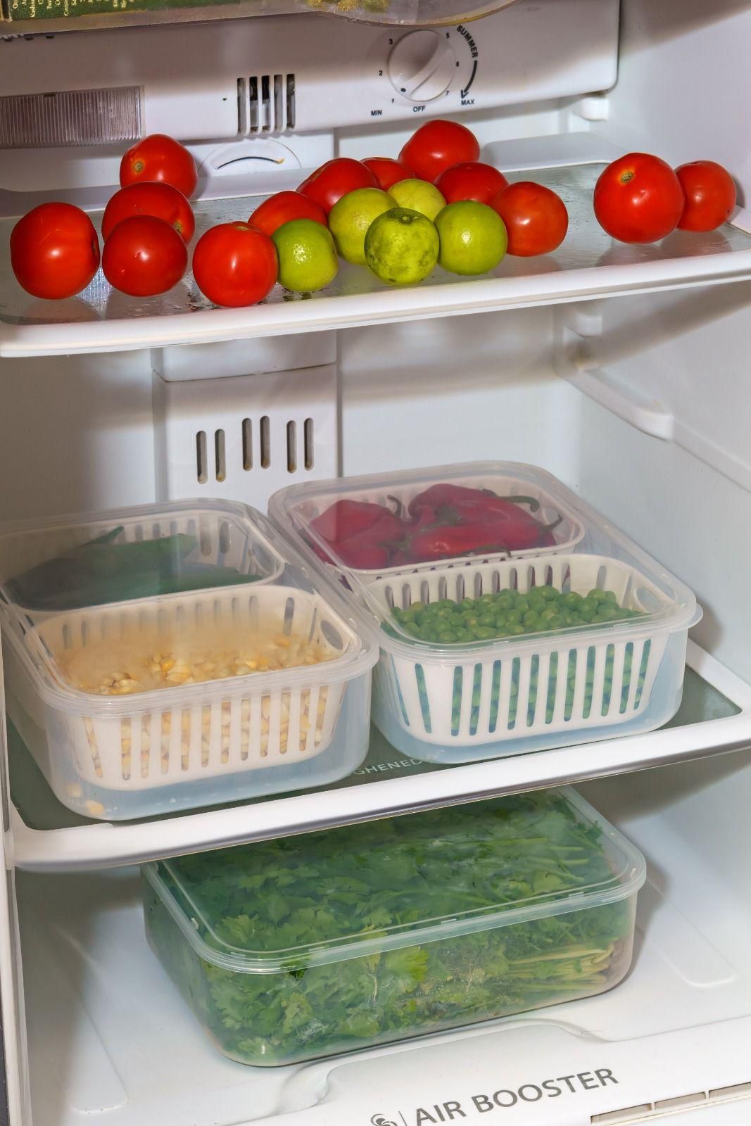2 in 1 Multi Storage Boxes Freezer Storage Containers