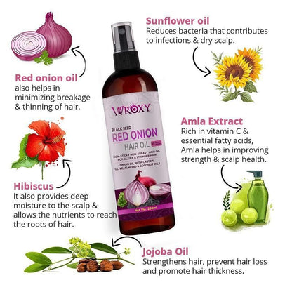 Wroxy Onion Black Seed Hair Oil