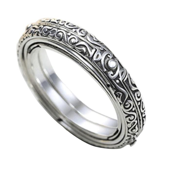Astronomical Ball Ring Cosmic Finger Ring Couple Jewellery Silver Plated