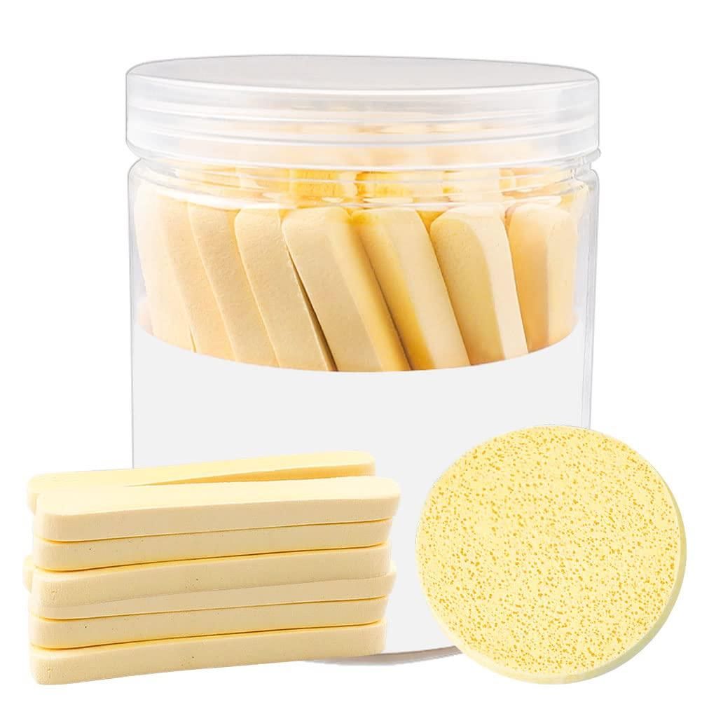Compressed Facial Sponge, Face Cleansing Sponges with Storage Container