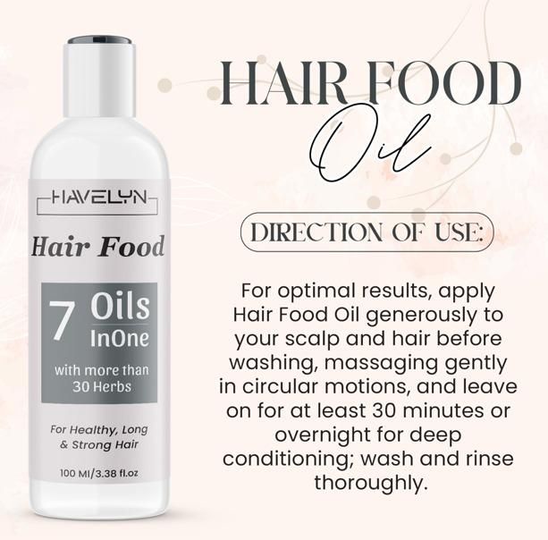 Havelyn Hair Food Oil For Hair Nourishing Moisture 100ml
