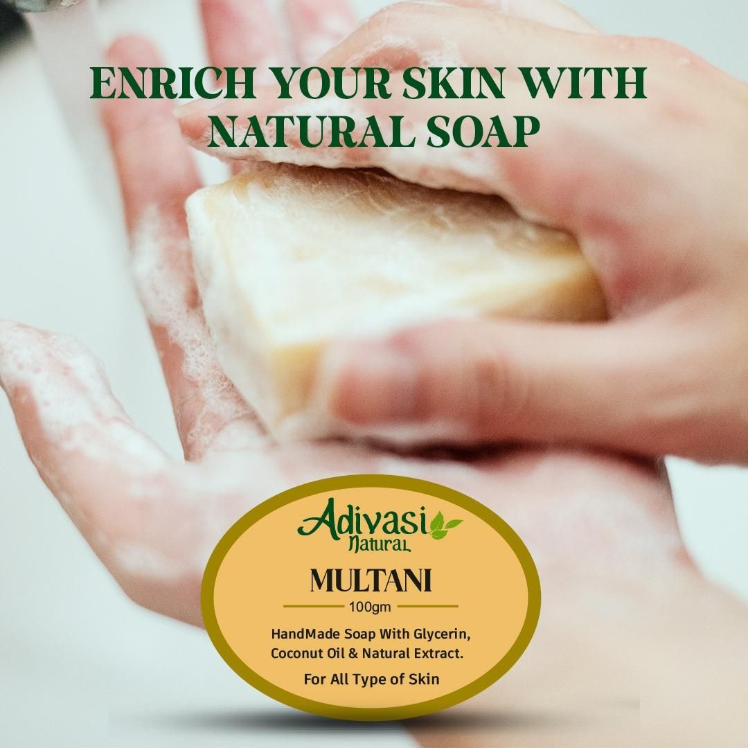 Multani Mitti handmade soap with Multani Mitti for remove pimple marks