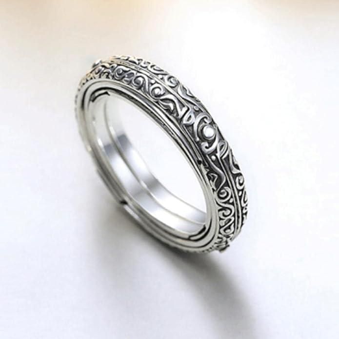 Astronomical Ball Ring Cosmic Finger Ring Couple Jewellery Silver Plated