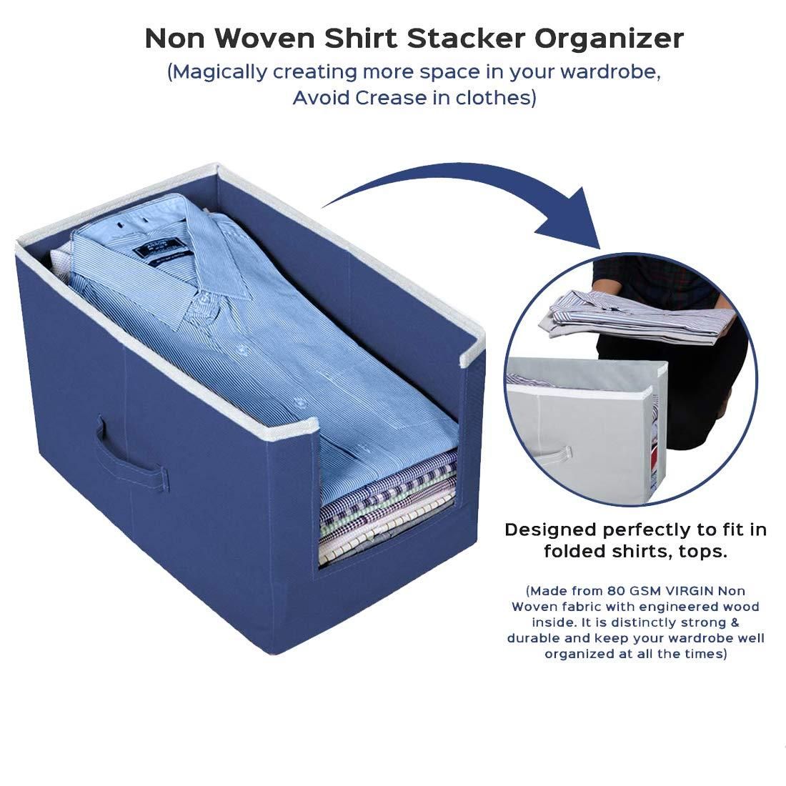 Closet Organizer-Foldable Shirts and Clothing Organizer Stacker