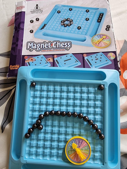 Magnetic Battle Chess Game with 20 Steel Balls Strategy Board Game for Family