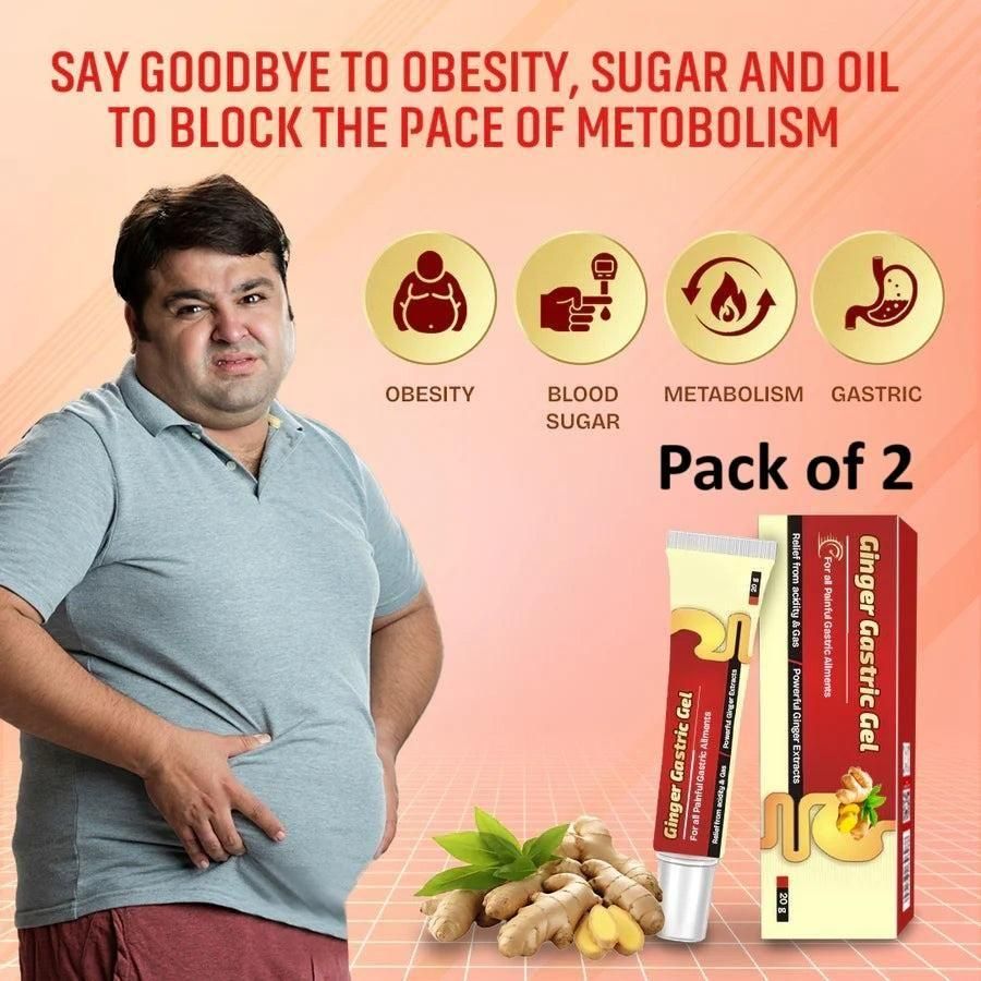 Ginger Gastric Gel - Pack of 2