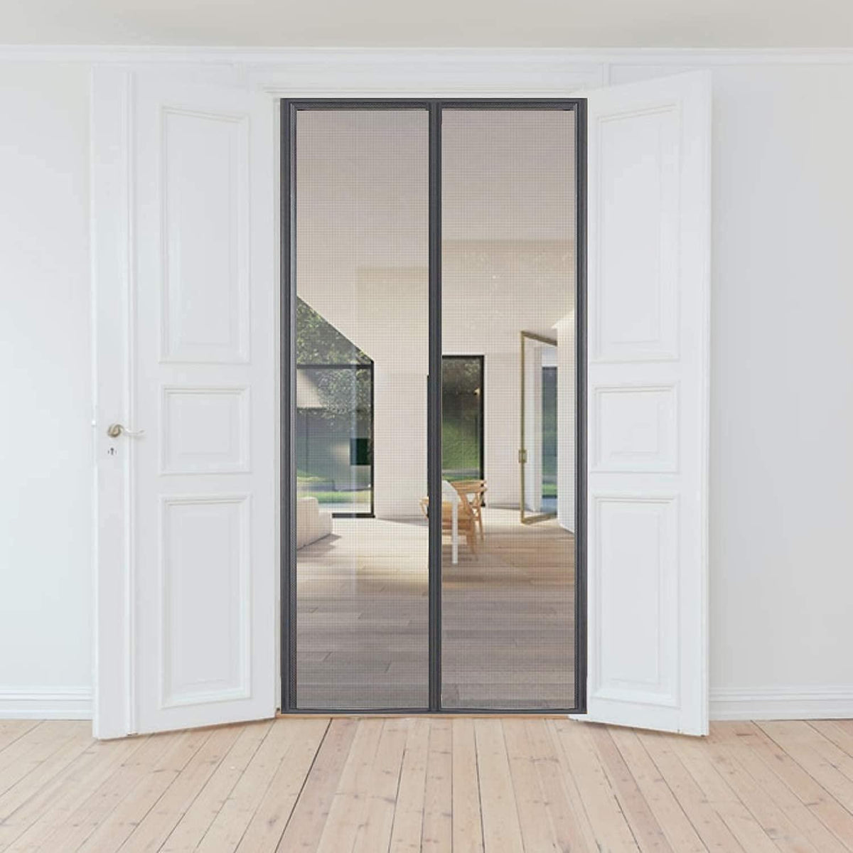 Magic Mesh Magnetic Screen Door net for Main Doors