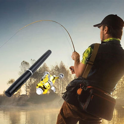 Pocket Fishing Rod Telescopic Mini With Reel Combo Kit