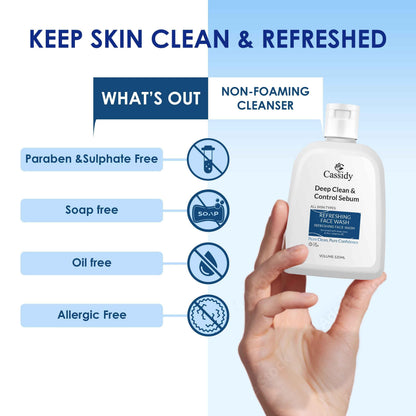 CASSIDY Deep Clean & Control Sebum Facewash