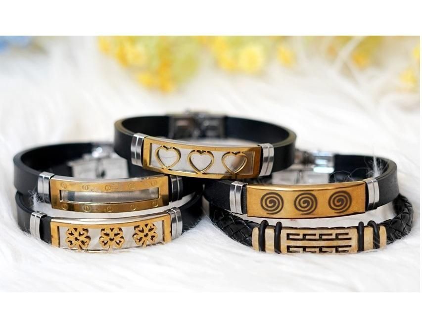 Fashionable Men's Silicon Wristband (Random design)
