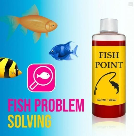 FISH POINT NATURAL BAIT FOR FISH 200ML (Pack of 2)