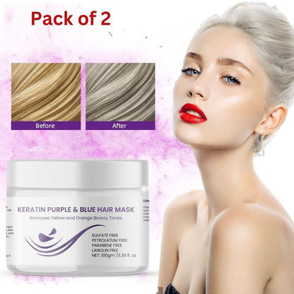 Keratin Purple and Blue Hair Mask 100g