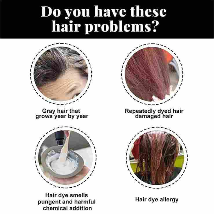Hair Dye Shampoo for Women and Man
