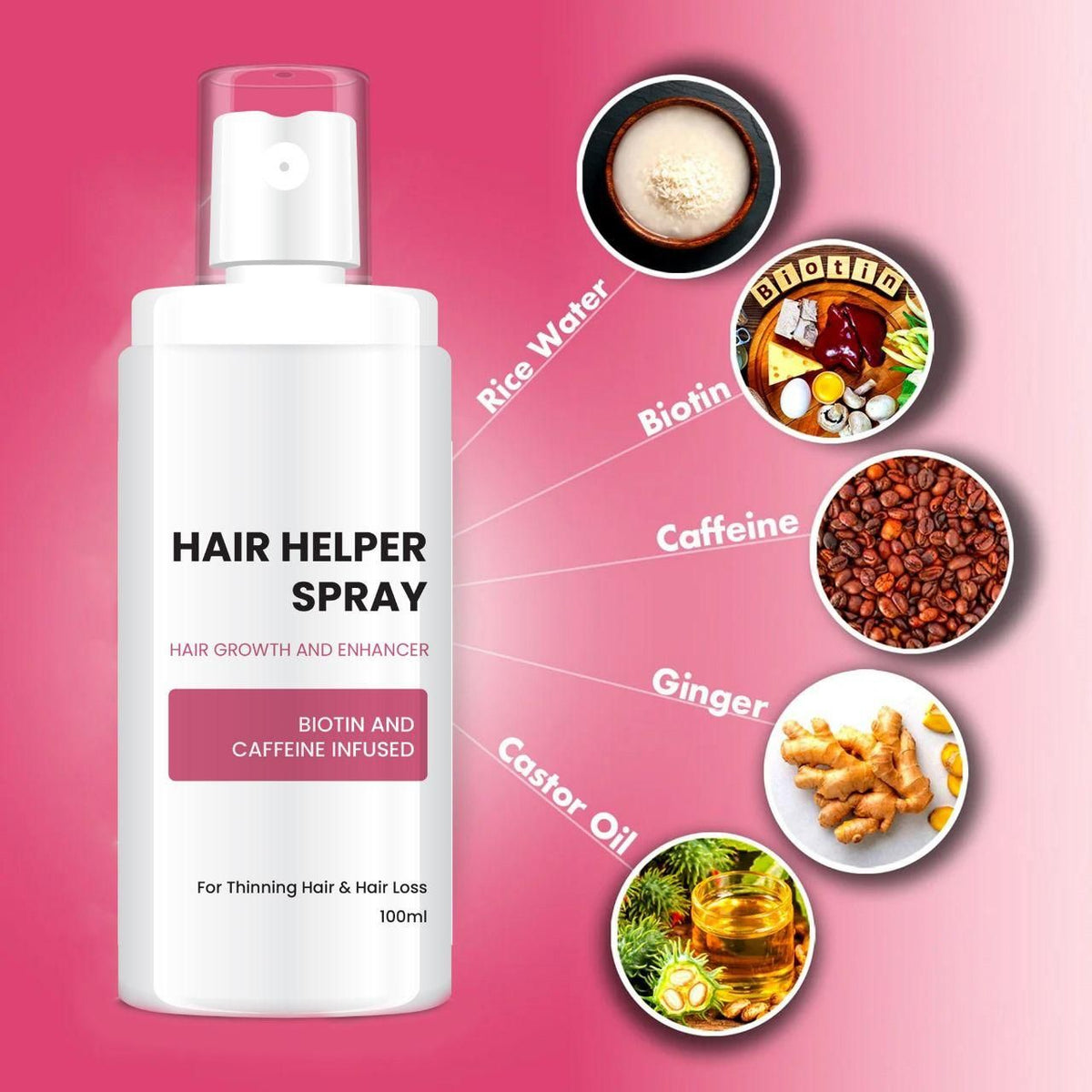 Hair Helper Spray For Hair Growth And Enhancer 100ml