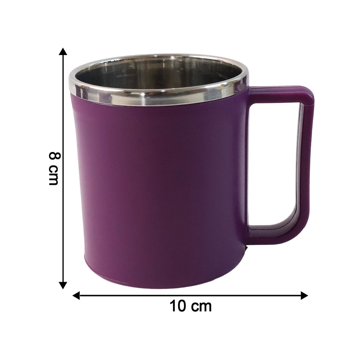 Supermom Stainless Steel Inner Coffee Mug Set (200ml  6 Pc)