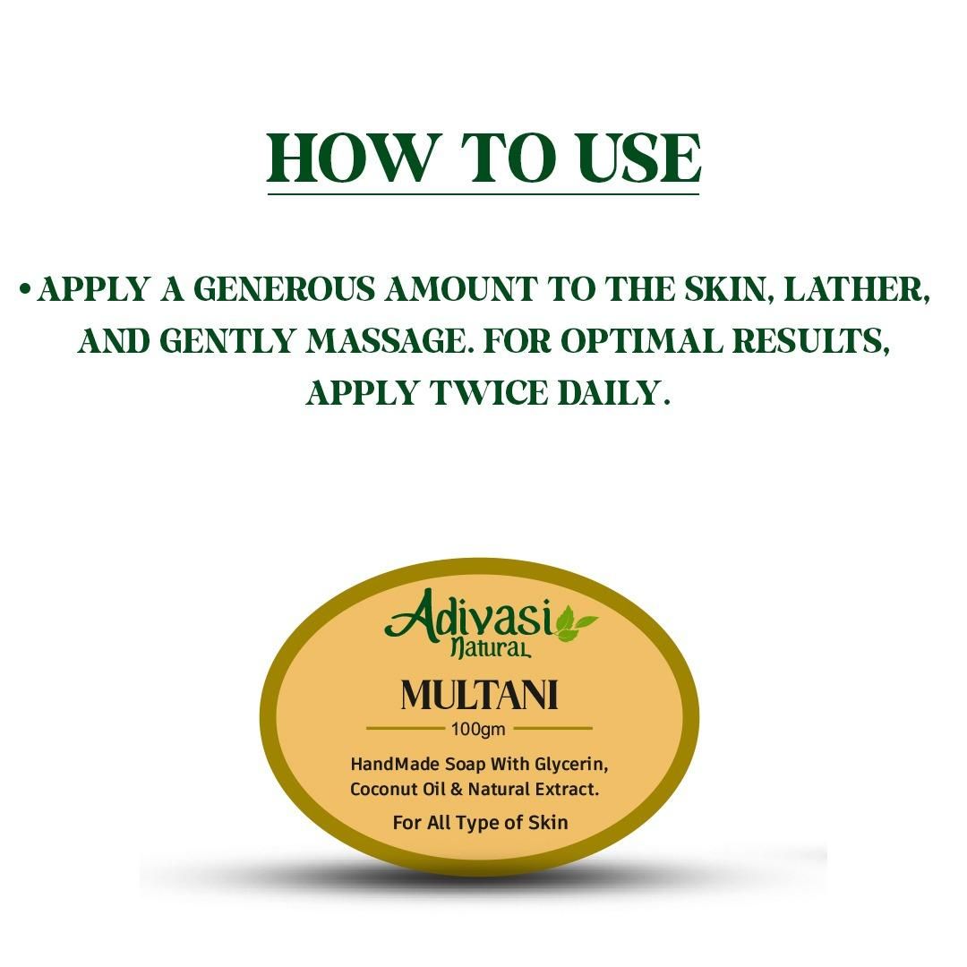 Multani Mitti handmade soap with Multani Mitti for remove pimple marks