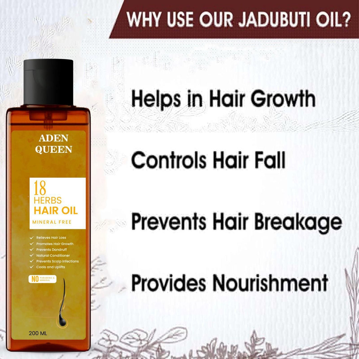 Aen Queen 18 Herbs Hair Oil 200ML