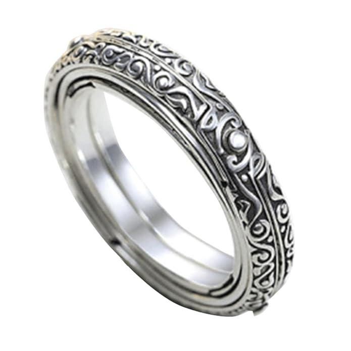 Astronomical Ball Ring Cosmic Finger Ring Couple Jewellery Silver Plated