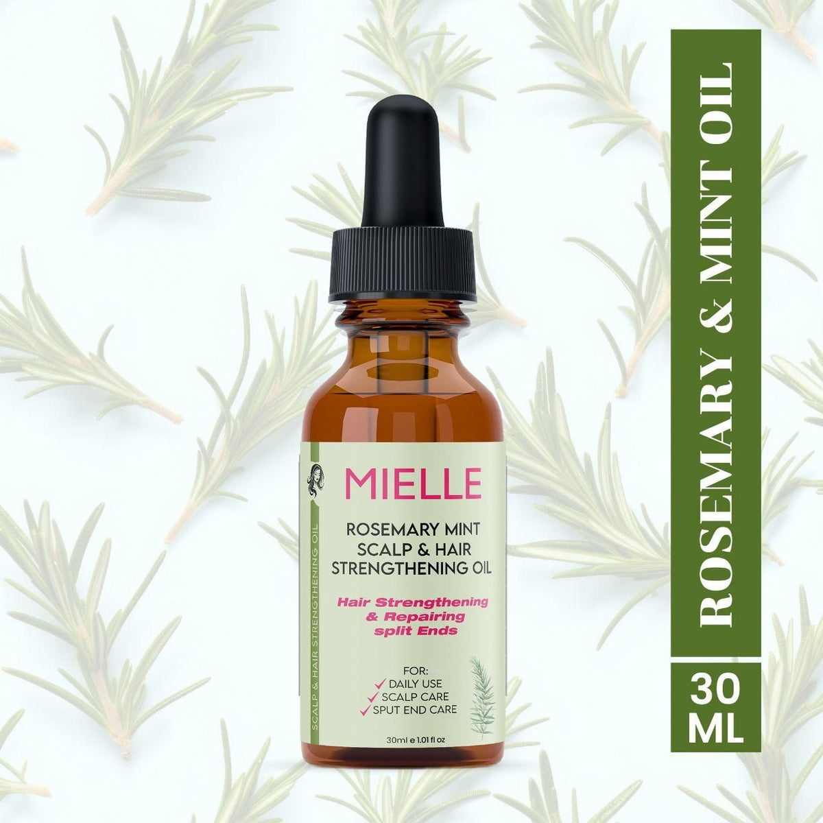 Rosemary Mint Scalp & Hair Strengthening Oil 30ml