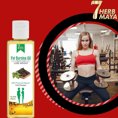 7 Herb maya Fat Burning Oil, Slimming oil, Fat Burner, Anti Cellulite & Skin Toning Slim Oil (Pack of 2)