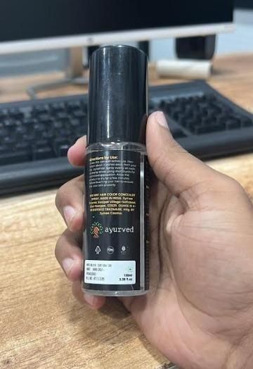 Ayurved 2 in 1 Instant Hair Color Spray with German Formula