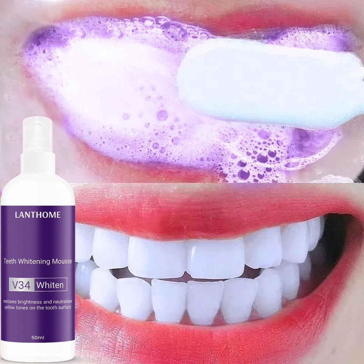 Lathom Teeth Whitening Spray Mousse V34 Whiten 50ml