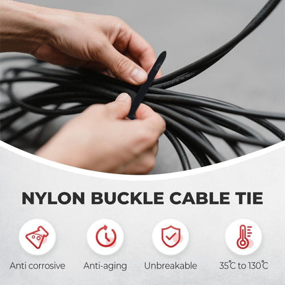 Zip String Wire Lock - Nylon Cable Tie (Pack of 50Pcs)