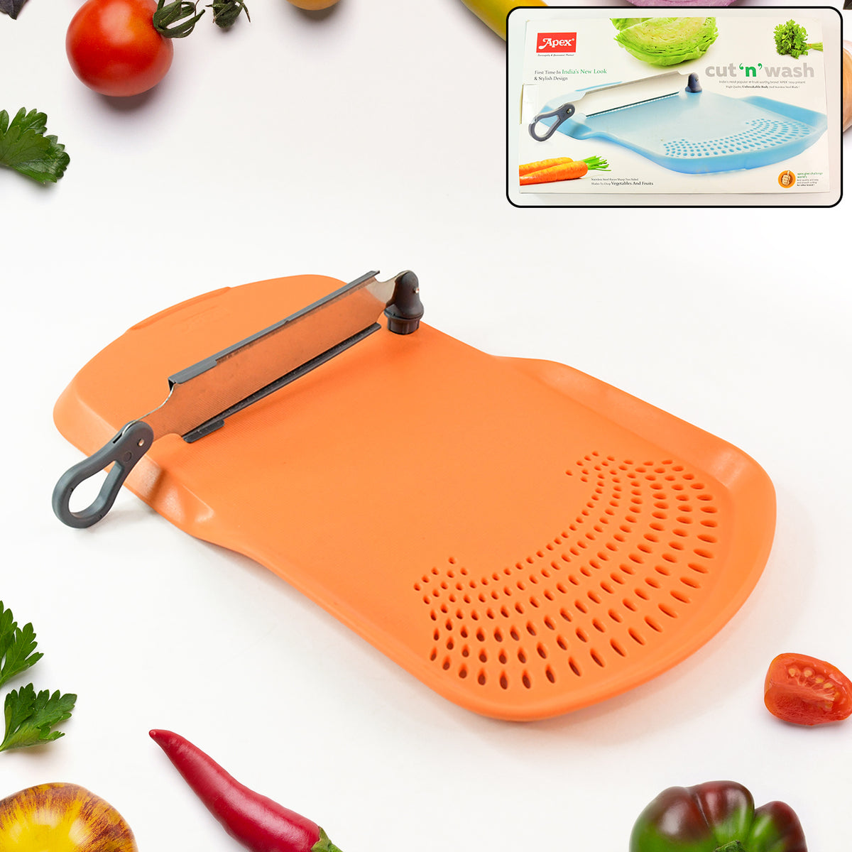 Apex Cut N Wash Multipurpose Cutting Board (1 Set)