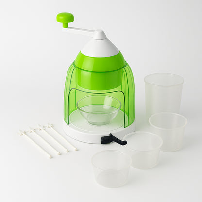 Manual Ice Crusher  Snow Cone Maker With Hand Crank