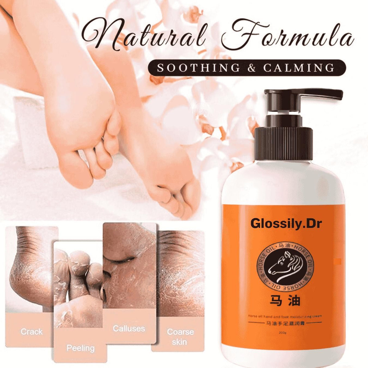 Foot Cream for Cracked and Dry Skin, Heel, Finger Healing Balm and Blaster