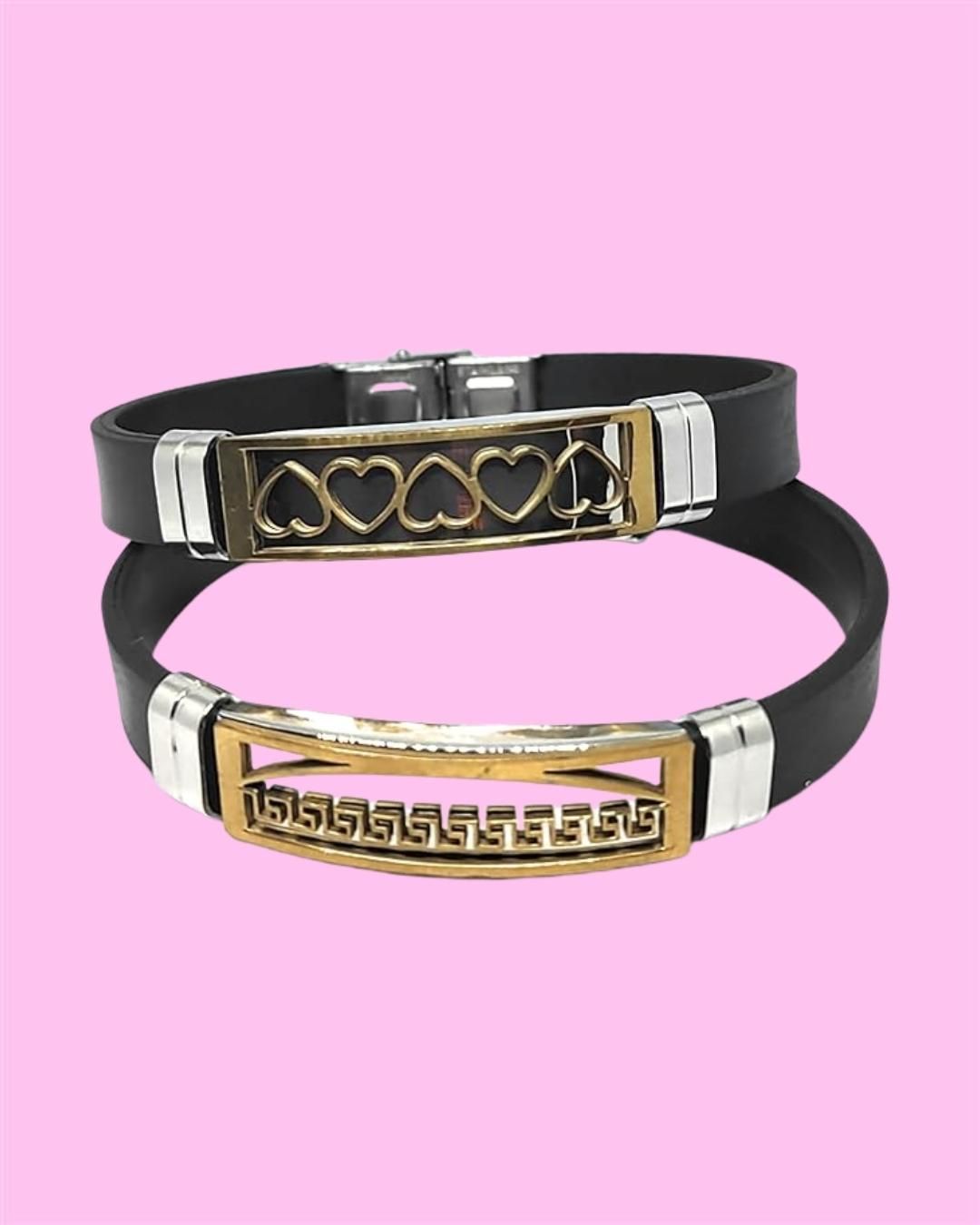 Fashionable Men's Silicon Wristband (Random design)