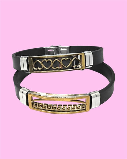 Fashionable Men's Silicon Wristband (Random design)