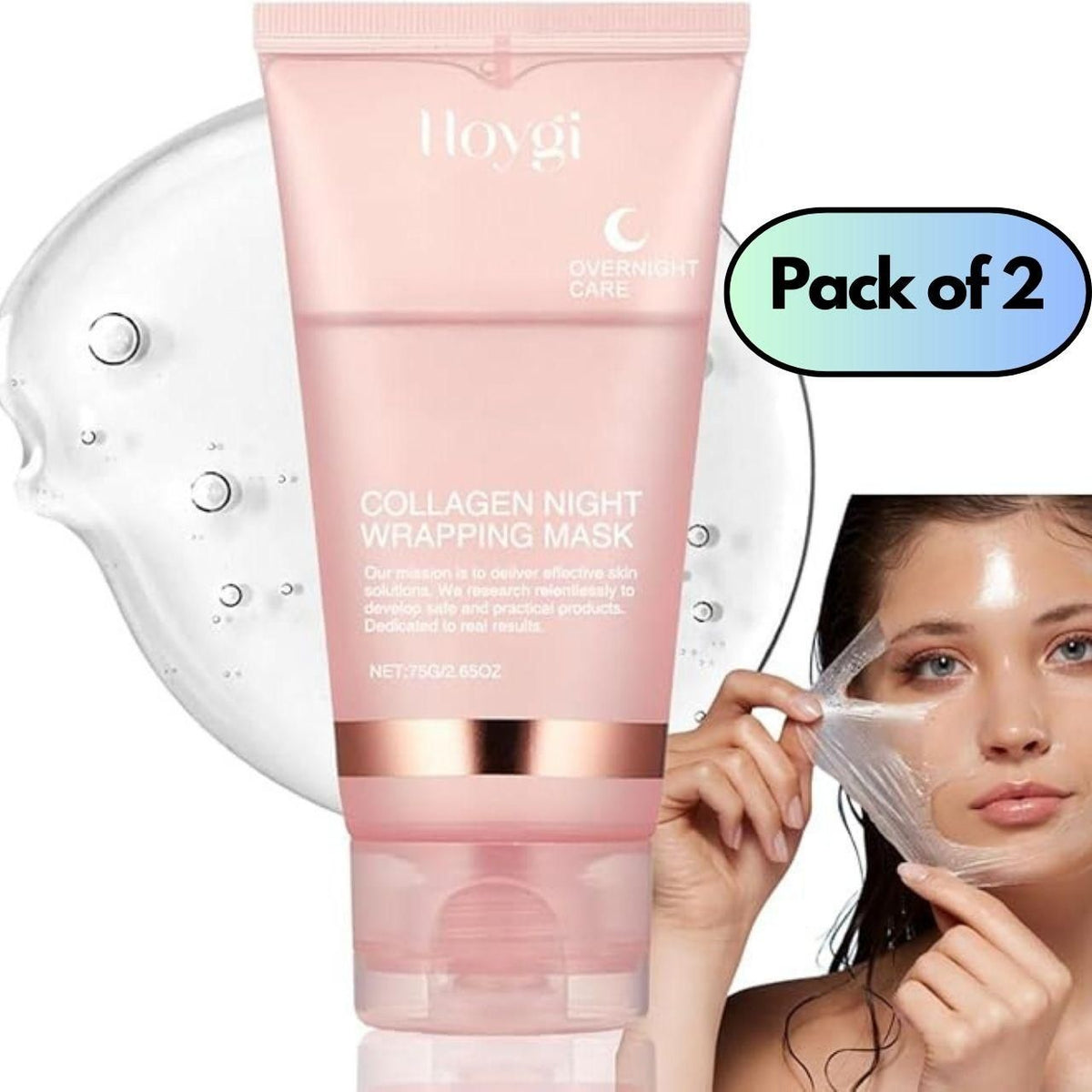 Collagen Night Wrapping Mask 150ml Pack of 2