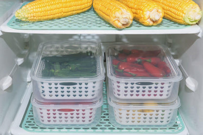 2 in 1 Multi Storage Boxes Freezer Storage Containers