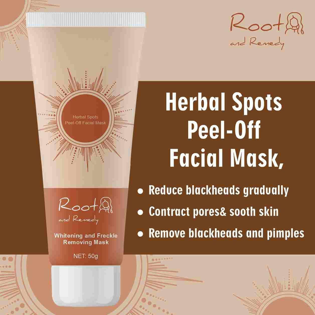 Whitening and Freckle Removing Mask 50g (Pack of 2)