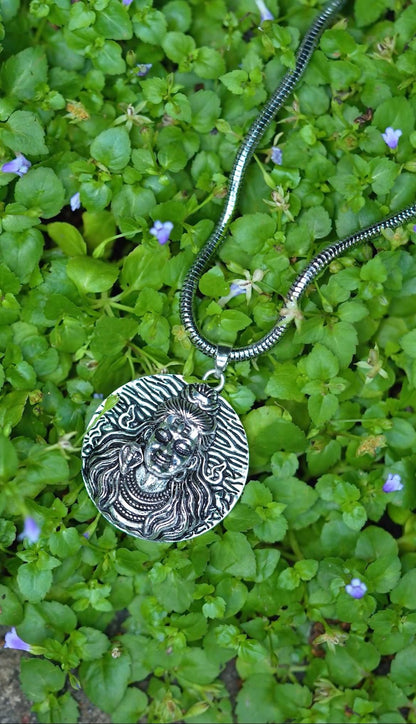 Lord Shiv Pendant with Snake Chain