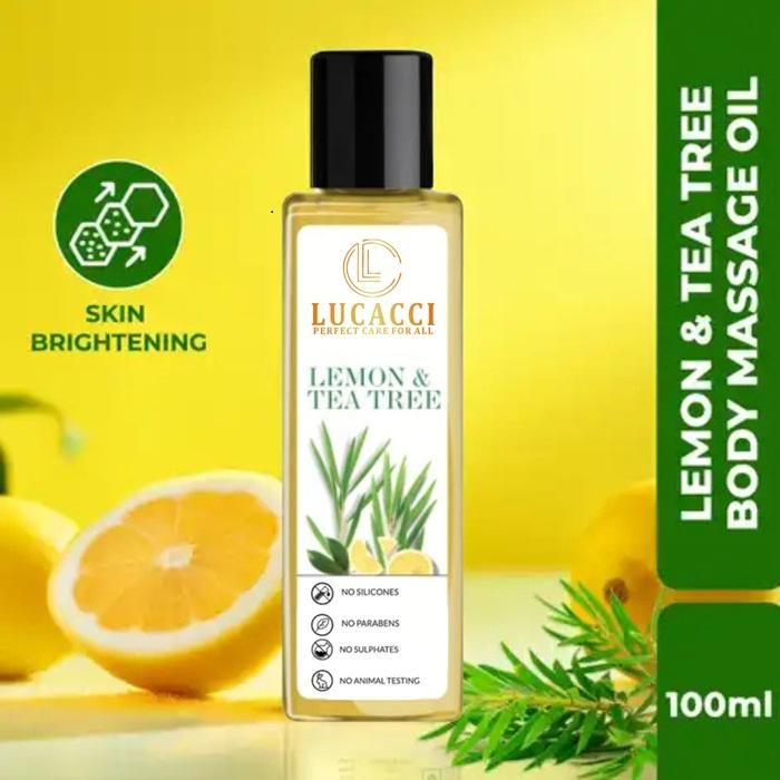 Lucacci Lemon & Tea Tree Body Massage Oil