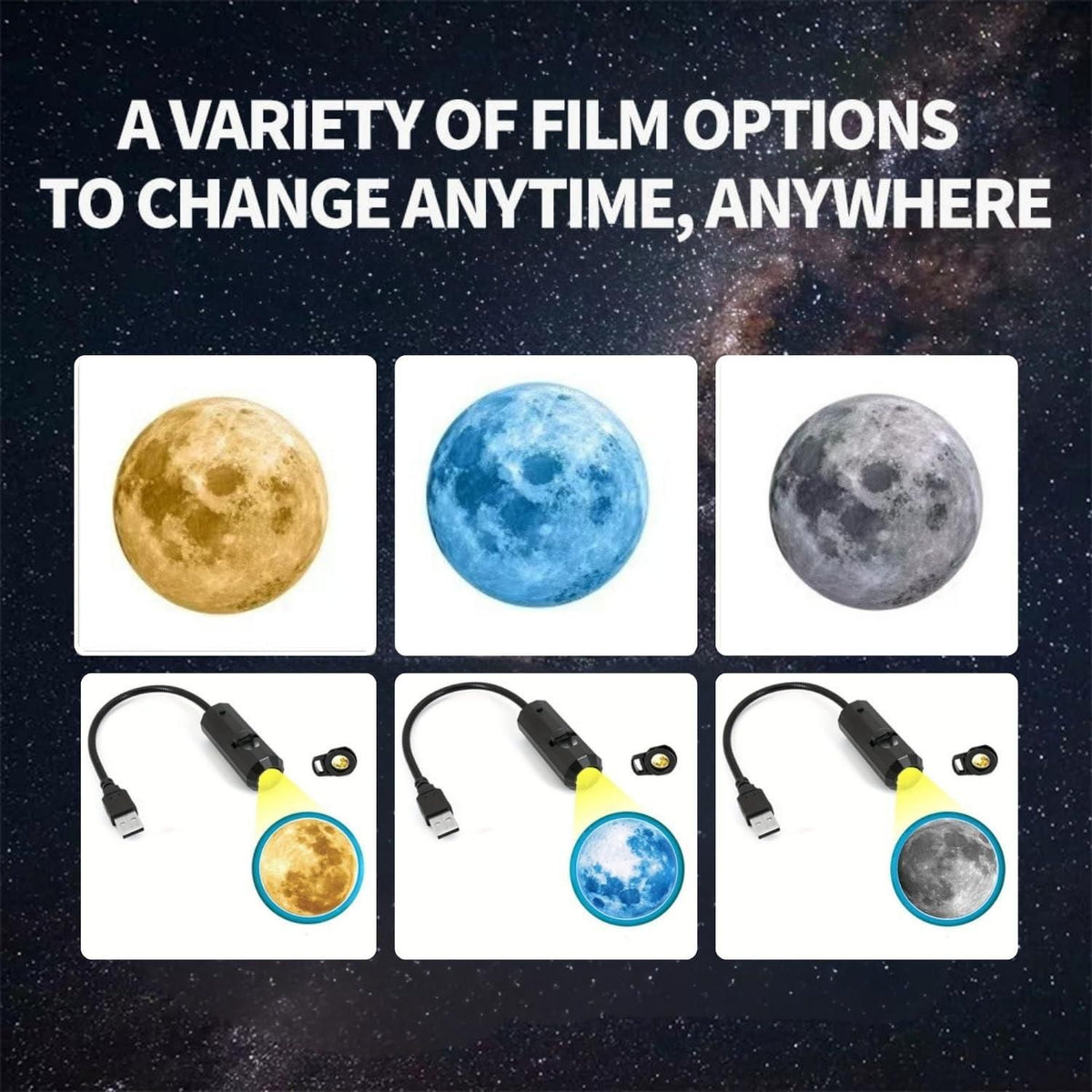360-Degree Earth Projection USB LED Mini Night Light