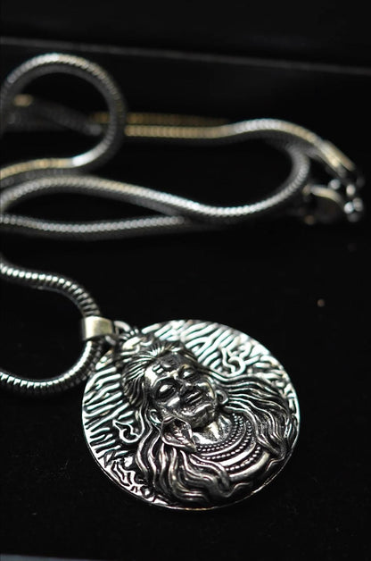 Lord Shiv Pendant with Snake Chain