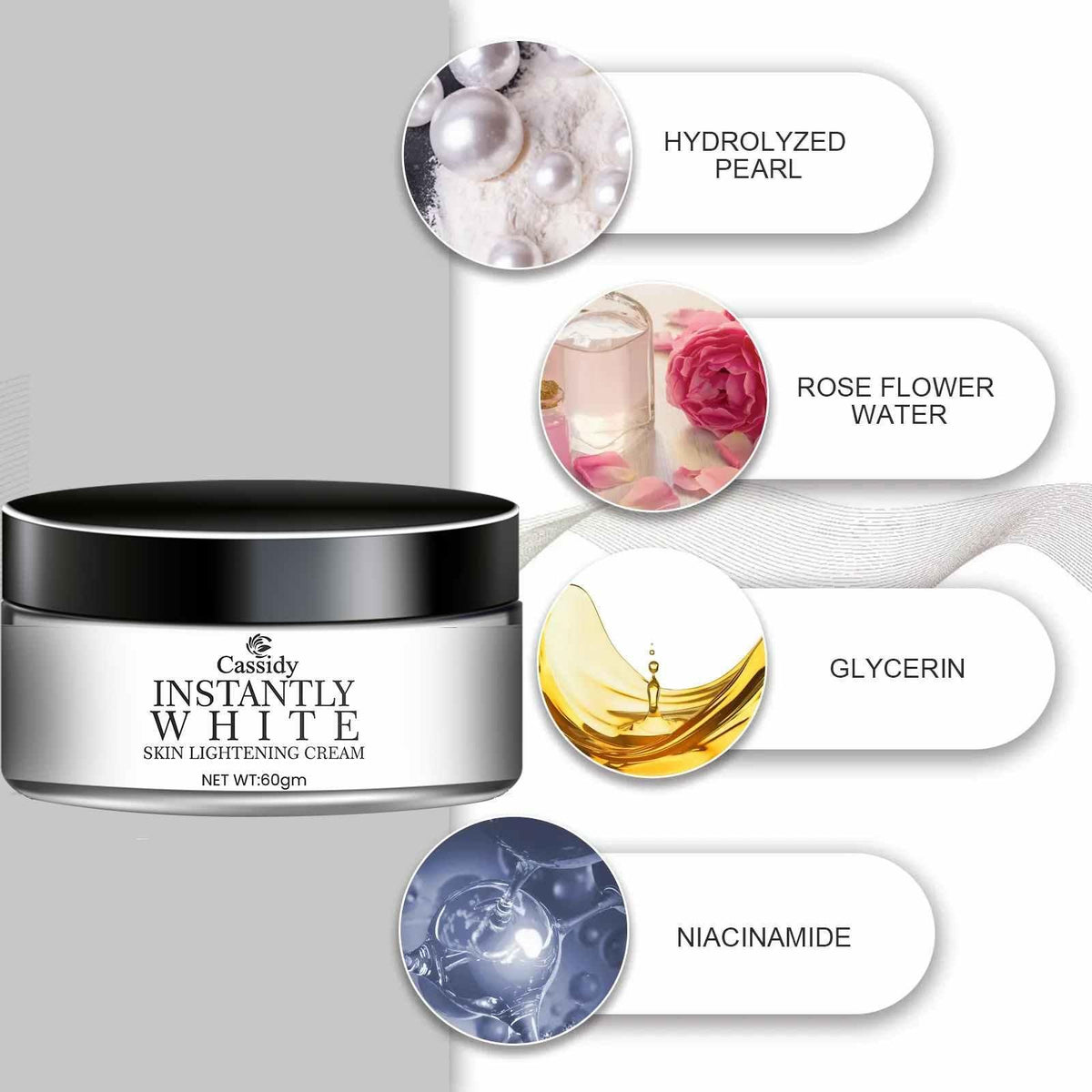 CASSIDY Instantly White Skin Lightening Cream